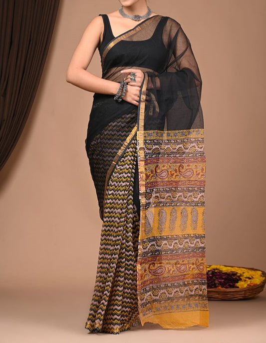 Dual Print Kota Doria Saree