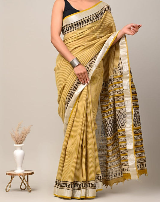 Yellow Gold Saree