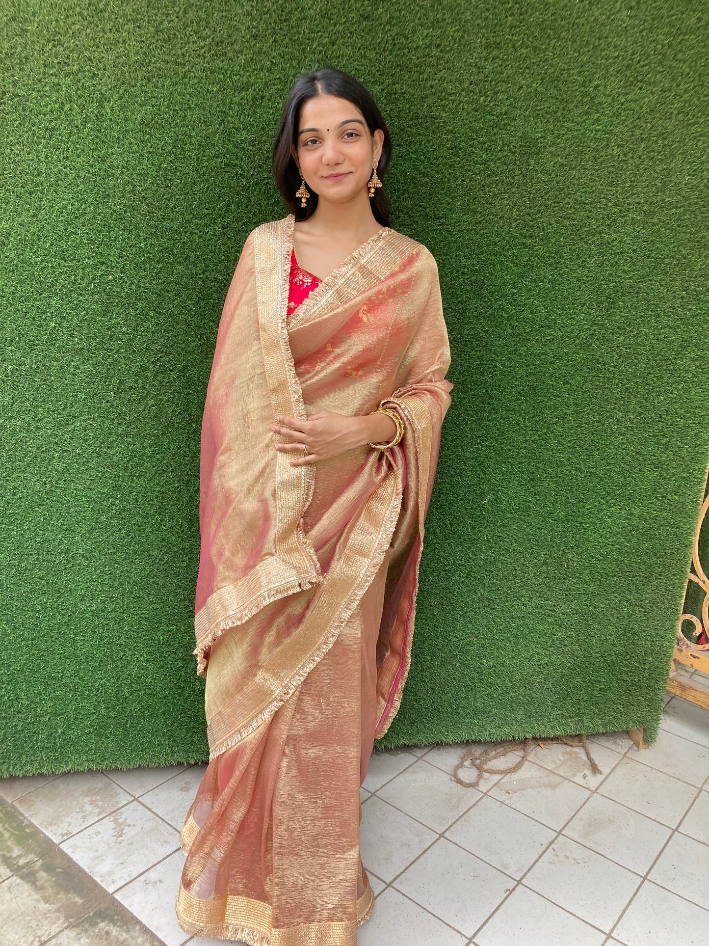 Banarasi Crush Tissue Saree